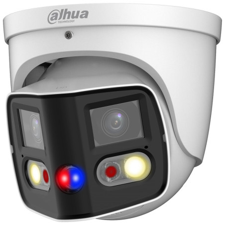 Dahua IPC panorama 8Mpix(2x4Mpix) 1/2.7" 20fps turret 4096x1860 180 WDR IR25m+White20m mic+repro SMD4.0 AI