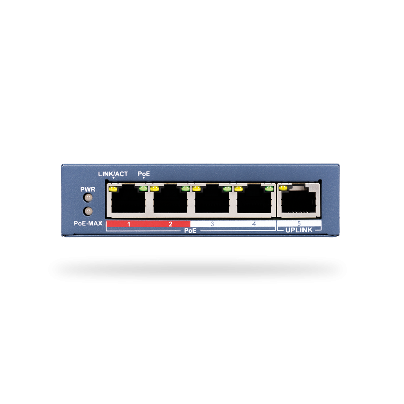 Jablotron JI-114Z – Rozbočovač Ethernetu PoE - 4 portový