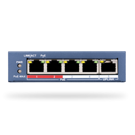 Jablotron JI-114Z – Rozbočovač Ethernetu PoE - 4 portový
