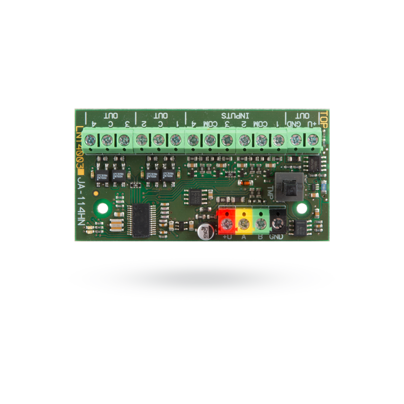 Jablotron JA-114HN – Zbernicový modul 4 vstupov a 4 výstupov