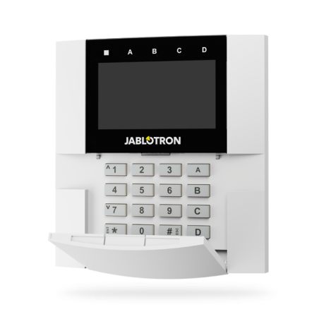 Jablotron JA-110E – Zbernicová klávesnica s displejom a RFID čítačkou