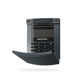 Jablotron JA-114E-AN – Zbernicový prístupový modul s displejom, klávesnicou a RFID - Antracitová