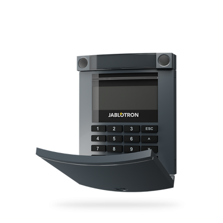 Jablotron JA-114E-AN – Zbernicový prístupový modul s displejom, klávesnicou a RFID - Antracitová