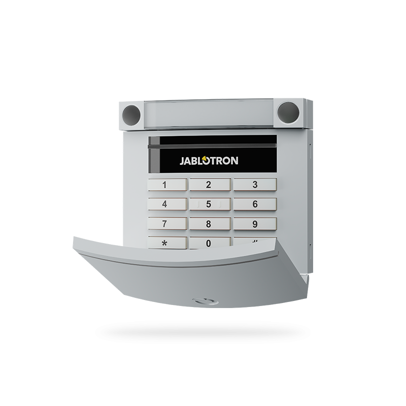 Jablotron JA-113E-GR – Zbernicový prístupový modul s klávesnicou a RFID - Sivá