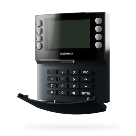 Jablotron JA-115E-AN – Zbernicový prístupový modul štvorsegmentový s displejom, klávesnicou a RFID čítačkou - antracitový