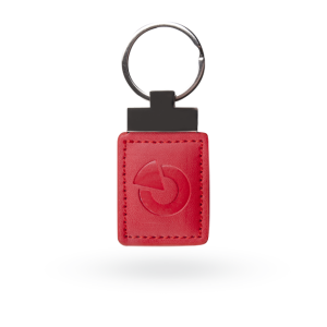 Jablotron JA-194J-RE – JA-194-RE RFID kožený prívesok - červený