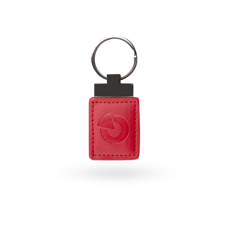 Jablotron JA-194J-RE – JA-194-RE RFID kožený prívesok - červený