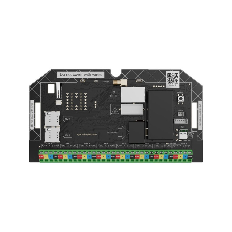 AJAX FIBRA HUB HYBRID 4G WH (without case) SUPERIOR