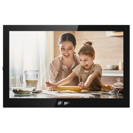 Dahua Bytový monitor IP/ touch 10" 1024x600/ Ethernet+WiFi/ PoE 802.3af/ pamäť/ CZ menu/ Android/ čierny