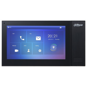 Dahua Bytový monitor IP/ touch 7" 1024x600/ Ethernet/ PoE 802.3af/ pamäť/ CZ menu/ čierny