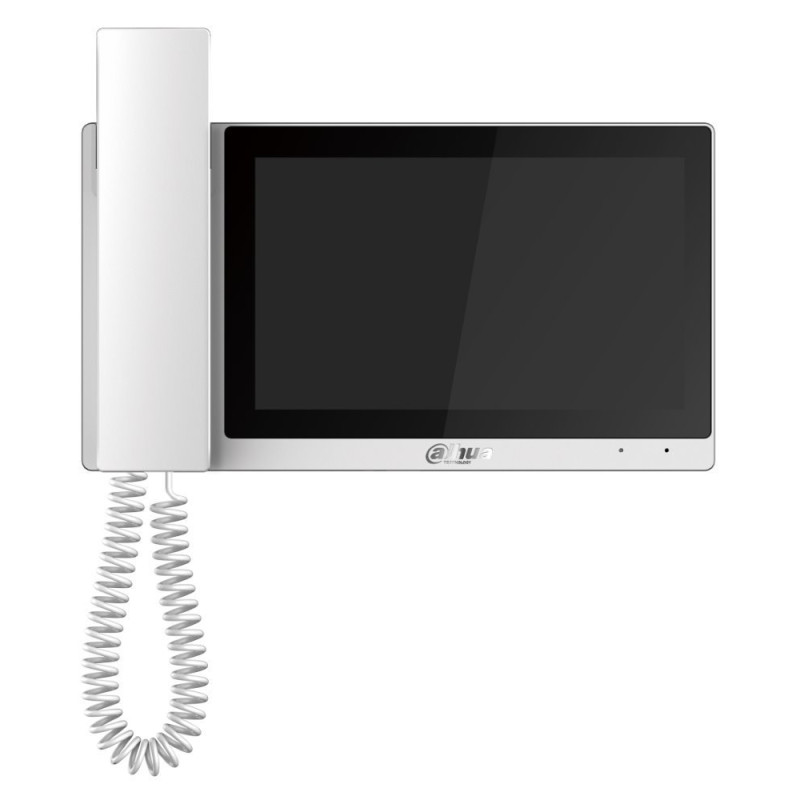 Dahua Bytový monitor IP so slúchadlom/ touch 7" 1024x600/ Ethernet+WiFi/ PoE 802.3af/ pamäť/ CZ menu/ biely