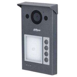 Dahua Dverová stanica IP/ 1-4x zvonček/ 2Mpix 125st/ RFID 13,56MHz/ WiFi/ PoE 802.3af/ IP65/IK08/ hliník/ povrchová montáž
