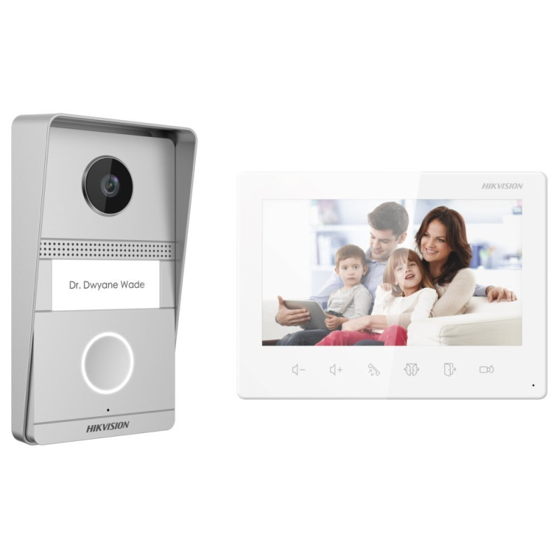Hikvision DS-KIS101-P/Surface Súprava videotelefónu, 2-vodič, povrchová montáž, bytový monitor + dverová stanica