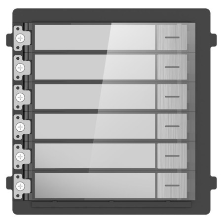 Hikvision DS-KD-KK/S - Modul interkomu s 6 tlačidlami; nerez