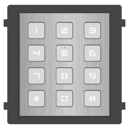 Hikvision DS-KD-KP/S - Modul interkomu s kódovou klávesnicou; nerez
