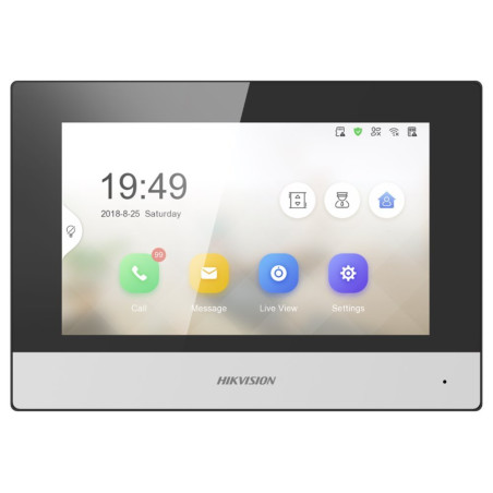 Hikvision DS-KH6320-TE1 - 7" IP bytový dotykový monitor; PoE
