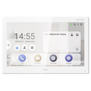Hikvision DS-KH9510-WTE1(B) - 10" IP bytový dotykový Android monitor; Wi-Fi; PoE
