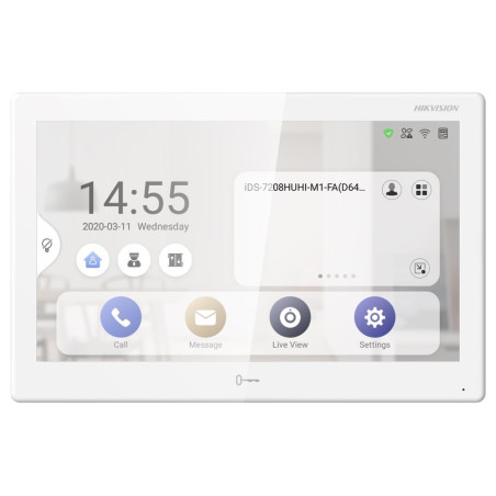 Hikvision DS-KH9510-WTE1(B) - 10" IP bytový dotykový Android monitor; Wi-Fi; PoE