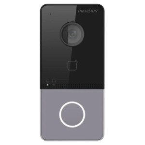 Hikvision DS-KV6113-PE1(C) - IP dverový interkom, 1-tlačidlový, plast, čítačka kariet, 2MPx kamera