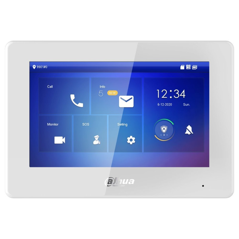 Dahua Bytový monitor IP 2-vodič/ touch 7" 1024x600/ pamäť/ WiFi/ CZ menu/ biely