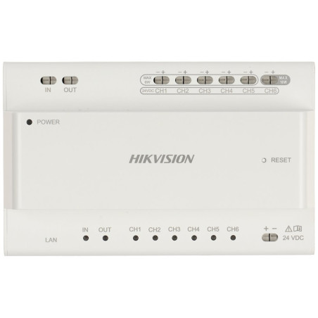 Hikvision DS-KAD706Y - Video/Audio distributor-injektor až pre 6 zariadení