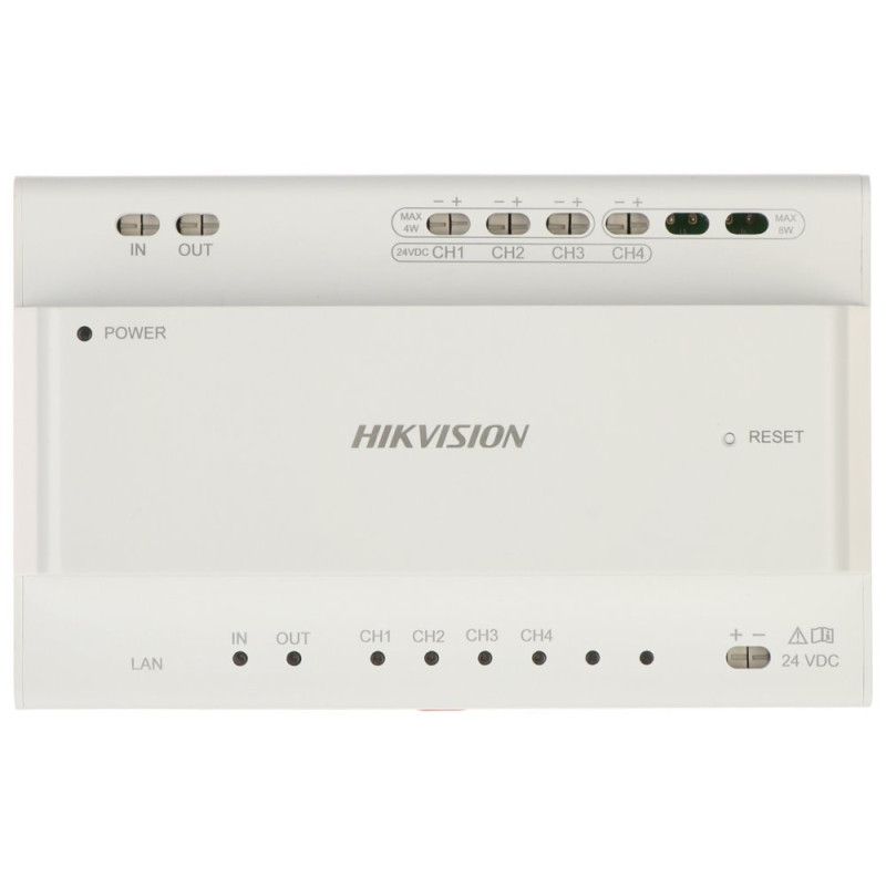 Hikvision DS-KAD704Y - Video/Audio distributor-injektor až pre 4 zariadení