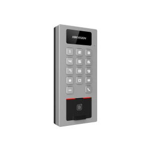 Hikvision DS-K1T502DBFWX - IP interkom/vstupný terminál s čítačkou Mifare kariet a odtlačkov prstov