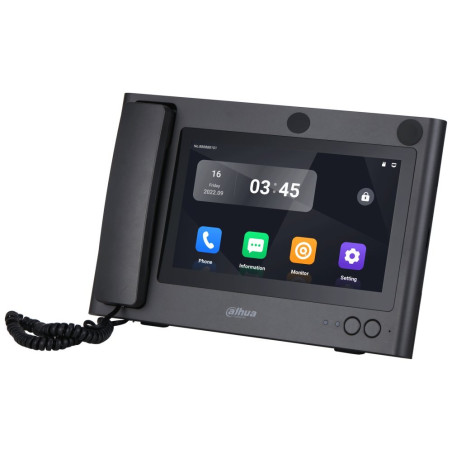 Dahua Recepčný monitor IP/ touch 10" 1024x600/ HDMI-out/ Ethernet/ DC12V/ pamäť/ CZ menu/ čierny