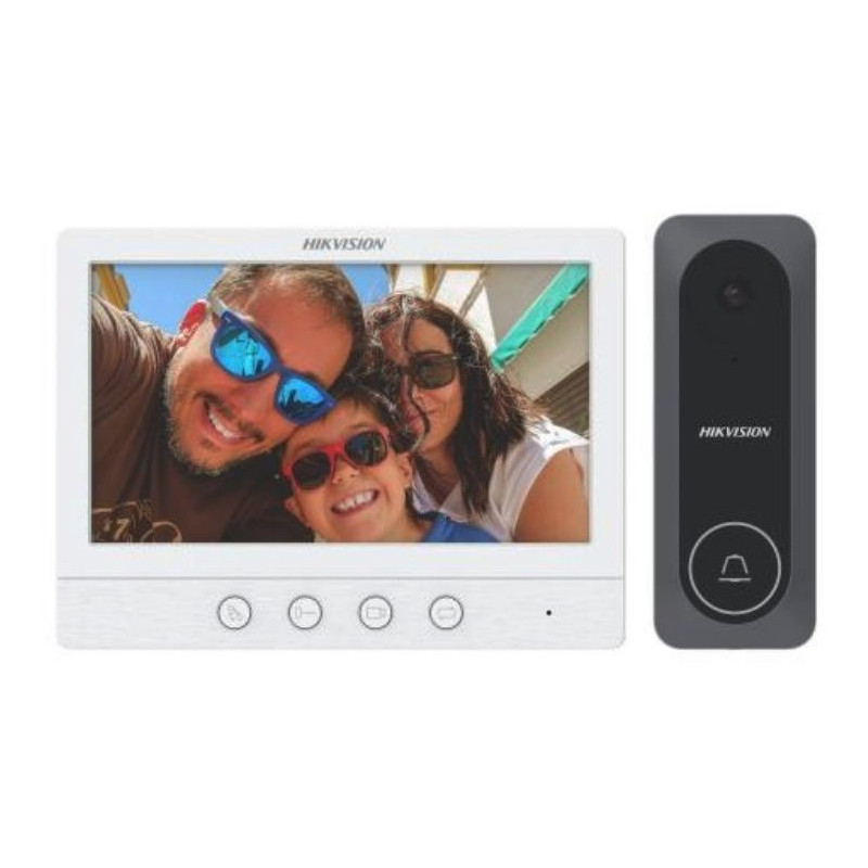 Hikvision DS-KIS212 - Súprava videotelefónu, analog. 4-vodič, bytový monitor + vnútorná dverová stanica