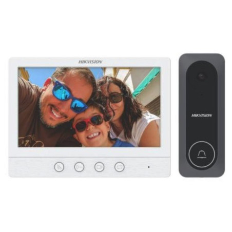 Hikvision DS-KIS212 - Súprava videotelefónu, analog. 4-vodič, bytový monitor + vnútorná dverová stanica
