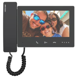 Hikvision DS-KH7300EY-THE2 - 2-žilový 7“ dotykový monitor so slúchadlom, čierny