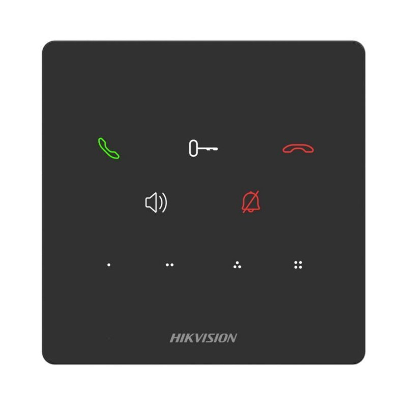 Hikvision DS-KH6000-E1/Alarm - Vnútorná dotyková IP Audio stanica bez obrazovky, PoE, alarm
