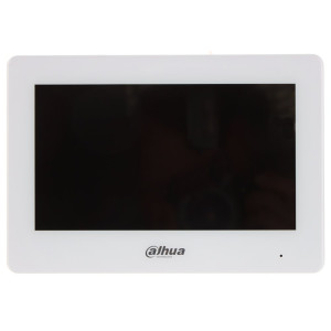 Dahua Bytový monitor IP/ touch 7" 1024x600/ Ethernet+WiFi/ PoE 802.3af/ pamäť/ CZ menu/ biely