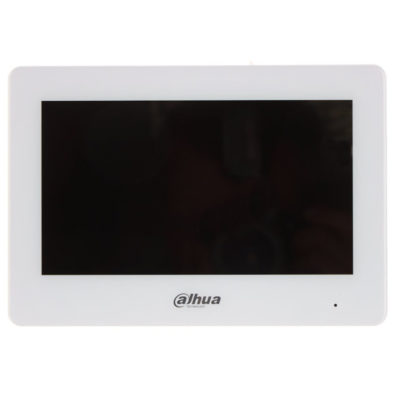Dahua Bytový monitor IP/ touch 7" 1024x600/ Ethernet+WiFi/ PoE 802.3af/ pamäť/ CZ menu/ biely