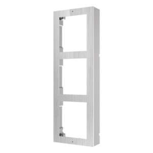 Hikvision DS-KD-ACW3/S - 3-rámček interkomu pre povrchovú montáž; nerez