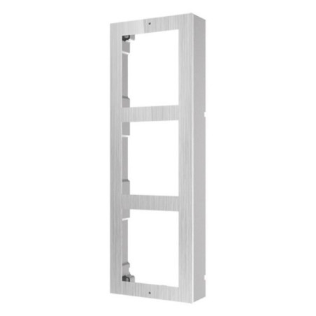 Hikvision DS-KD-ACW3/S - 3-rámček interkomu pre povrchovú montáž; nerez