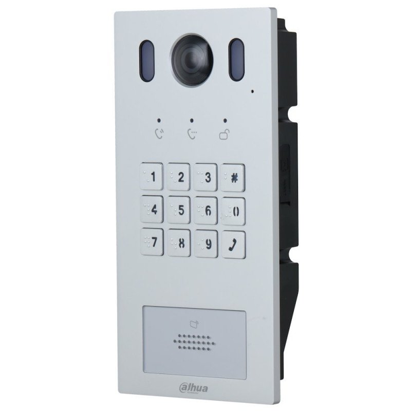 Dahua Dverová stanica IP 2-vodič/ klávesnica/ 2Mpix 140st/ RFID 13,56MHz/ PoE 802.3af/at/ IP65/ IK08