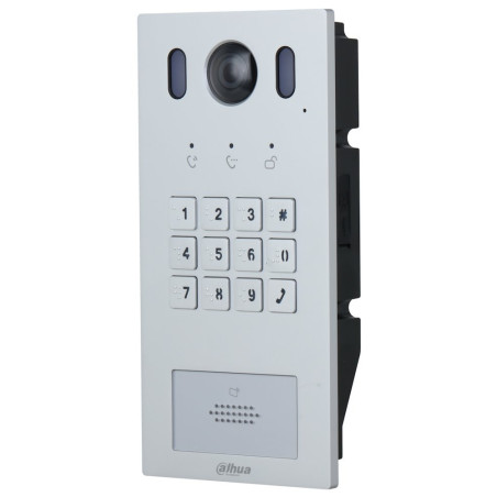 Dahua Dverová stanica IP 2-vodič/ klávesnica/ 2Mpix 140st/ RFID 13,56MHz/ PoE 802.3af/at/ IP65/ IK08
