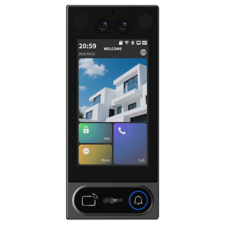Dahua Dverová stanica IP/ 5" LCD 1280x720/ 2Mpix 119st WDR/ IP65/ PoE/ WiFi/ RFID, BT, kód, tvár, app