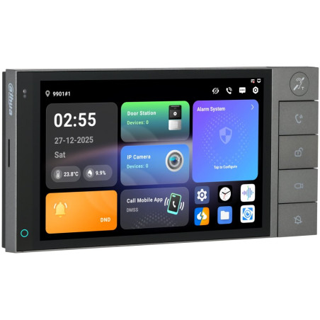 Dahua Smarthome IP a 2-vodič/ touch 7" 1024x600/ WiFi, BT, Zigbee/ Android14/ povrchový/ induk. slučka T-coil/ mech. tlač