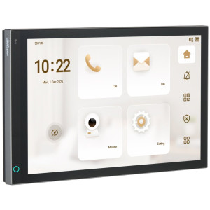 Dahua Bytový monitor IP/ touch 10" 1280x800/ Ethernet+WiFi/ PoE/ pamäť/ CZ menu/ povrchový/ čierny
