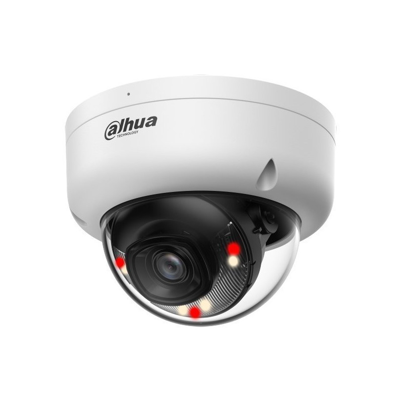 Dahua IPC Entry 4Mpix 20fps Full-Color dome 2,8mm (95st) WDR IR+white 30m mikrofón detekcia osôb