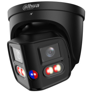 Dahua IPC panorama 8Mpix(2x4Mpix) turret 4320x1944 180 WDR IR+White30m mic+repro SMD4.0 AcuPick Xinghan čierna
