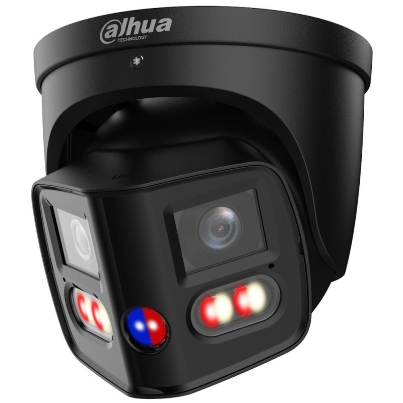 Dahua IPC panorama 8Mpix(2x4Mpix) turret 4320x1944 180 WDR IR+White30m mic+repro SMD4.0 AcuPick Xinghan čierna