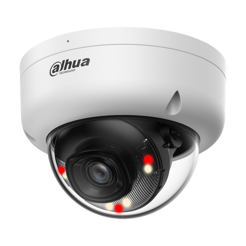 Dahua IPC Entry 4Mpix 30fps Full-Color dome 2,8mm (94st) WDR IR+white 30m mikrofón detekcia osôb