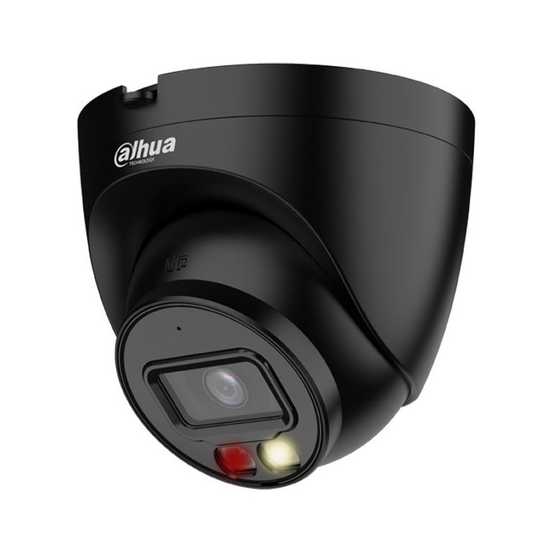 Dahua IPC Entry 4Mpix 30fps FullColor turret 2,8mm (95st) WDR IR30+white20m mikrofón detekcia osôb čierna