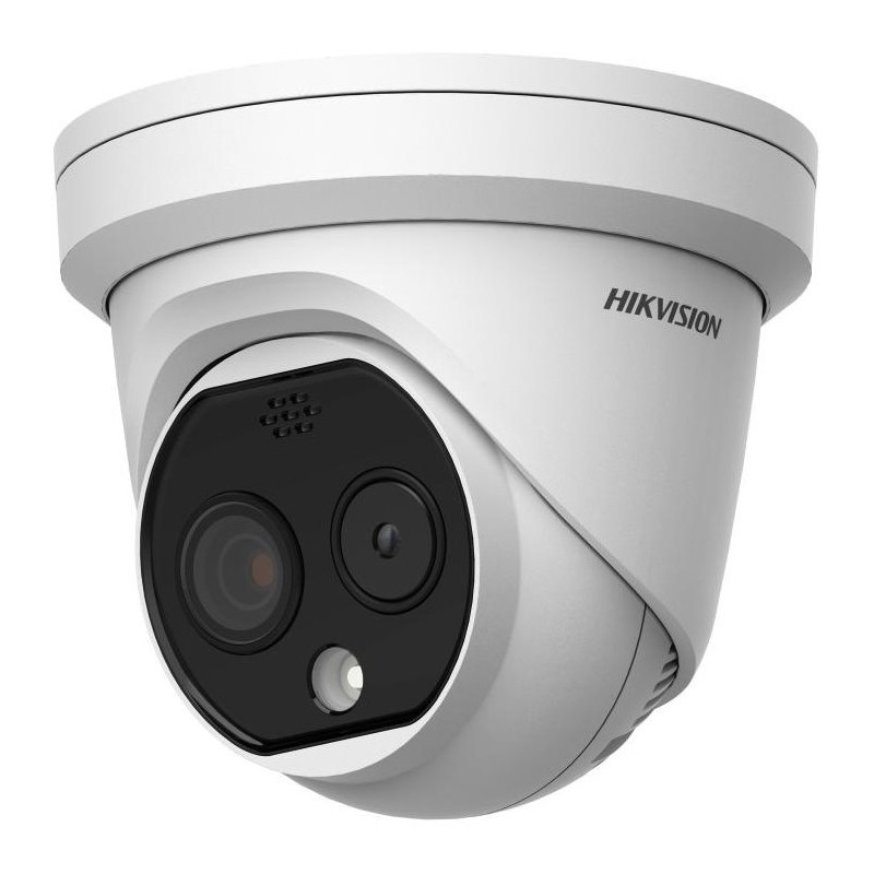 Hikvision DS-2TD1228-7/QA - IP Turret termo-optická kamera; objektív 6,9mm, IR 15m, Audio, Alarm, blikač