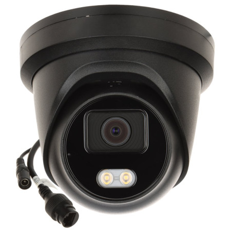 Hikvision DS-2CD2347G2-LU(BLACK)(2.8mm)(C) - 4MPix IP Turret ColorVu AcuSense kamera; LED 30m, WDR 130dB, mikrofón,čierna