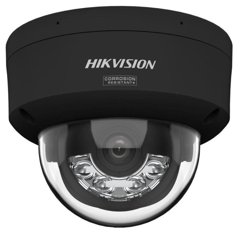 Hikvision DS-2CD2187G3-LIS2UY(2.8mm)(BLACK) 8MPix IP Dome Hybrid ColorVu kamera; LED/IR 30m, 130dB, Mikrofón, IP67
