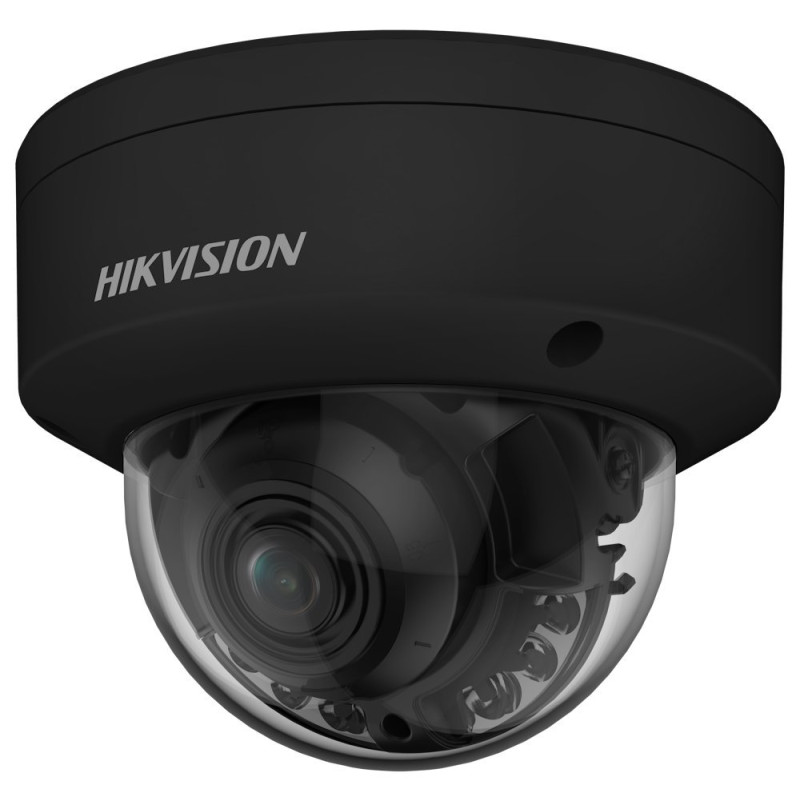 Hikvision DS-2CD2767G2HT-LIZS(2.8-12)/eF/BLK - 6MPix IP Dome ColorVu, kamera; IR 40m, Audio, Alarm, IP67, IK10, AcuSense